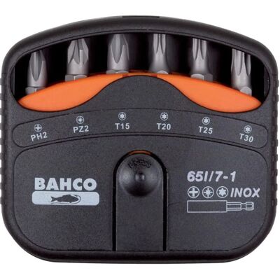Bahco Modell 65I/7-1 Edelstahl-Bitsatz 7-tlg Bahco Modell 65I/7-1 Edelstahl-Bitsatz 7-tlg