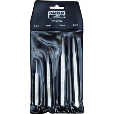 Bahco BH3735NS/4 - 4-delige Körner-set - Staal Bahco BH3735NS/4 - 4-delige Körner-set - Staal