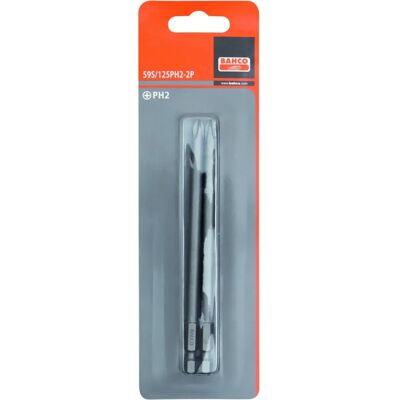 Bahco 125 mm PH3 Punte di cacciavite - 2 pezzi Bahco 125 mm PH3 Punte di cacciavite - 2 pezzi