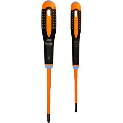 Bahco BE-9890SL Isolierte ERGO Slim VDE Schraubenzieher-Set - 2 Stück Bahco BE-9890SL Isolierte ERGO Slim VDE Schraubenzieher-Set - 2 Stück