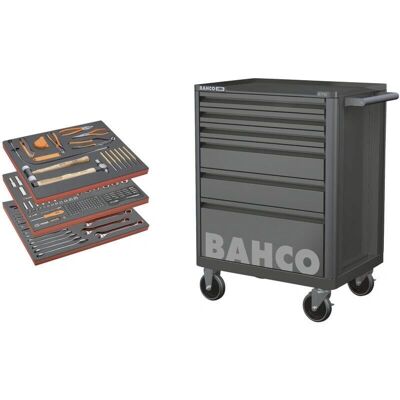 Chariot à outils Bahco - 214 pièces, noir, 6 tiroirs - Chariot à outils - Publicité Chariot à outils Bahco - 214 pièces, noir, 6 tiroirs - Chariot à outils - Publicité