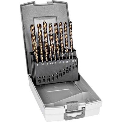 Bahco - Kobolt HSS-E - 1-10mm - 19 pezzi - Drill Bit Set Bahco - Kobolt HSS-E - 1-10mm - 19 pezzi - Drill Bit Set