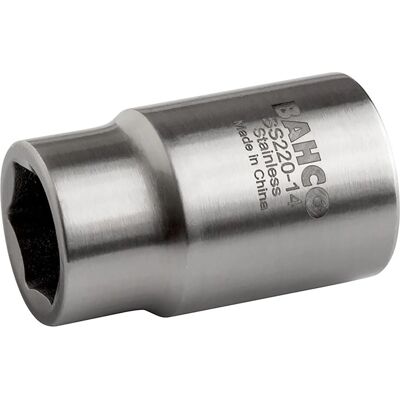 Bahco SS220-22 Enchufe de acero inoxidable 22mm - Hexagonal 1/2" Bahco SS220-22 Enchufe de acero inoxidable 22mm - Hexagonal 1/2"