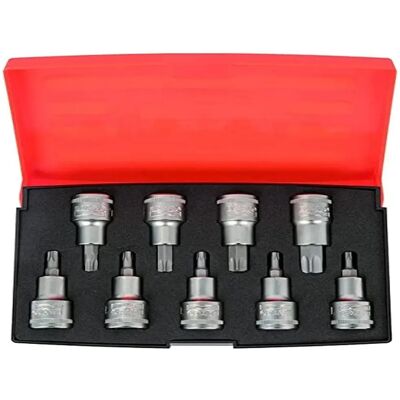 Zestaw nasadek Bahco S9TORX 1/2 cala - 9 sztuki Zestaw nasadek Bahco S9TORX 1/2 cala - 9 sztuki