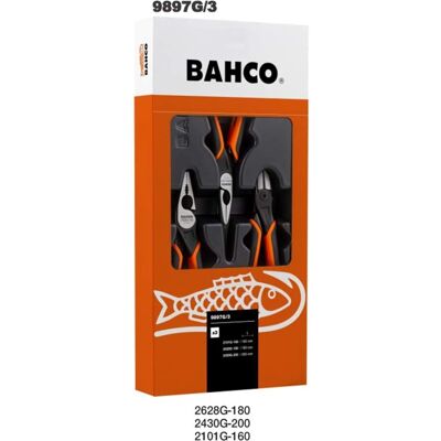 Zestaw uniwersalnych szczypiec Bahco - Ergonomiczny, Wysokiej Wydajności Stal Zestaw uniwersalnych szczypiec Bahco - Ergonomiczny, Wysokiej Wydajności Stal
