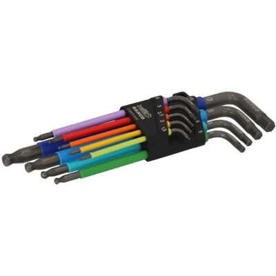 Bahco C1997LM/9P Kleurgecodeerde inbussleutels - 9 stuks Bahco C1997LM/9P Kleurgecodeerde inbussleutels - 9 stuks