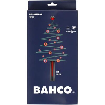Bahco Be-9882sl-Xe Święta Ergo Smukłe Vde Izolowane Wkrętaki X5 Sztuk - Zestaw Wkrętaków Bahco Be-9882sl-Xe Święta Ergo Smukłe Vde Izolowane Wkrętaki X5 Sztuk - Zestaw Wkrętaków