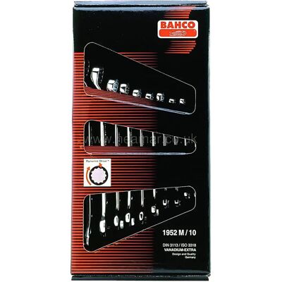 Bahco Abgedrehter Ringschlüssel Satz - 10-teilig Bahco Abgedrehter Ringschlüssel Satz - 10-teilig