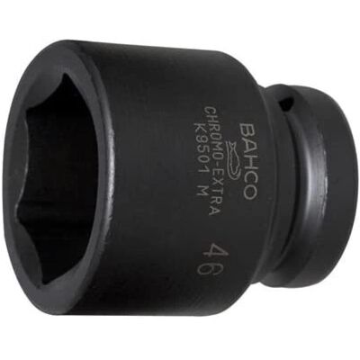 Bahco Vaso de impacto - 30mm, 1 pulg, Hex y Cuadrado, 64mm Bahco Vaso de impacto - 30mm, 1 pulg, Hex y Cuadrado, 64mm