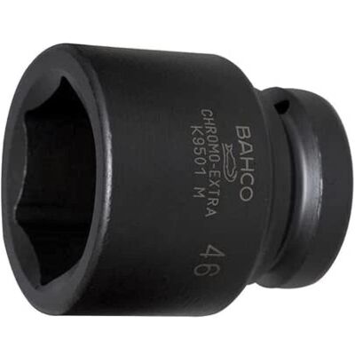 Vaso de impacto Bahco - 46mm, 1 pulg cuadrado, 75mm de longitud Vaso de impacto Bahco - 46mm, 1 pulg cuadrado, 75mm de longitud