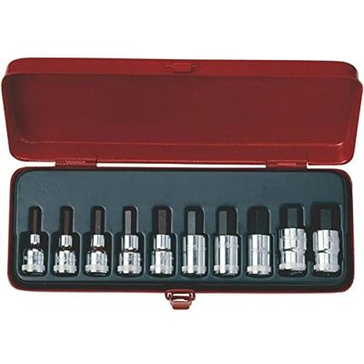 Bahco 7809M/10 Steckschlüssel + Stecknuss, 5-19mm, 10 Teile, 1/2" Bahco 7809M/10 Steckschlüssel + Stecknuss, 5-19mm, 10 Teile, 1/2"