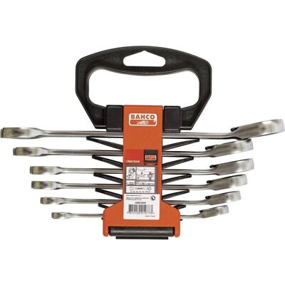 Bahco 6-teiliges Metrisches Knarren-Ring-Maulschlüssel-Set - Kunststoffhalter Bahco 6-teiliges Metrisches Knarren-Ring-Maulschlüssel-Set - Kunststoffhalter