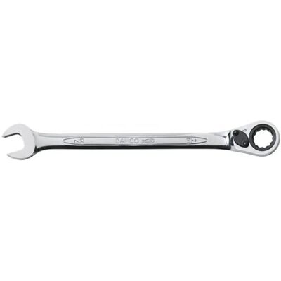 Bahco 247mm Chrom-Finish Ratschen-Schlüssel - 15° offen Bahco 247mm Chrom-Finish Ratschen-Schlüssel - 15° offen