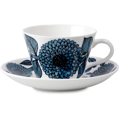 Gustavsbergs Porslinsfabrik Blå Aster Kaffesett - Kopp og Underfat Gustavsbergs Porslinsfabrik Blå Aster Kaffesett - Kopp og Underfat