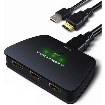 INF HDMI kytkin 3x1 HDR 4K Musta INF HDMI kytkin 3x1 HDR 4K Musta