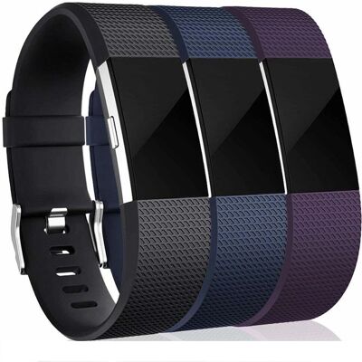 Fitbit Charge 2 Silikone Armbånd - 3 Pakker Fitbit Charge 2 Silikone Armbånd - 3 Pakker