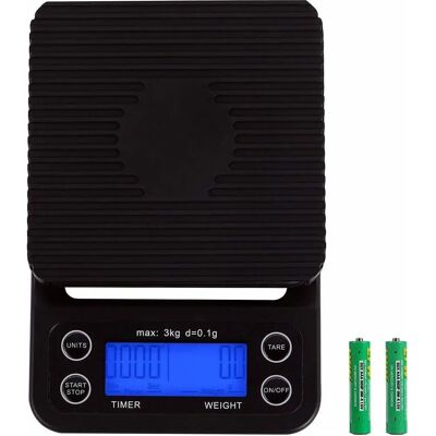 INF Digitaalinen keittiövaaka - 3kg/0,1g - Musta INF Digitaalinen keittiövaaka - 3kg/0,1g - Musta