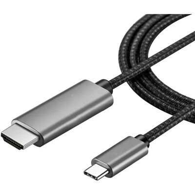 USB-C to HDMI Cable 4K - 2m - Grey USB-C to HDMI Cable 4K - 2m - Grey