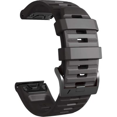 Garmin Ranneke - Silikoni Musta - Fenix, Forerunner, Approach, Quatix Garmin Ranneke - Silikoni Musta - Fenix, Forerunner, Approach, Quatix