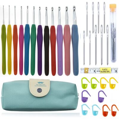 Ensemble de crochet INF - Tailles multiples, Ergonomique, avec accessoires - Publicité Ensemble de crochet INF - Tailles multiples, Ergonomique, avec accessoires - Publicité