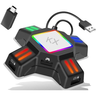 INF Mus og Tastatur Adapter til Switch, Xbox One, PS3/4 - INF INF Mus og Tastatur Adapter til Switch, Xbox One, PS3/4 - INF
