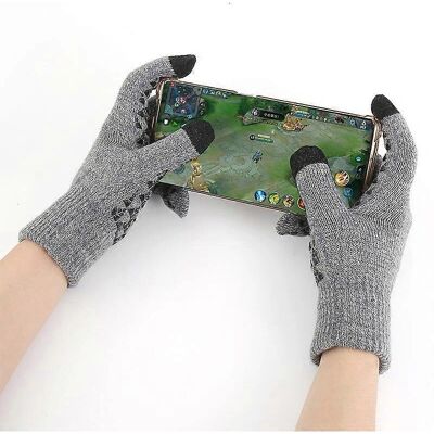 INF Warme Touch-Handschuhe Winterhandschuhe Grau - Handschuhe INF Warme Touch-Handschuhe Winterhandschuhe Grau - Handschuhe