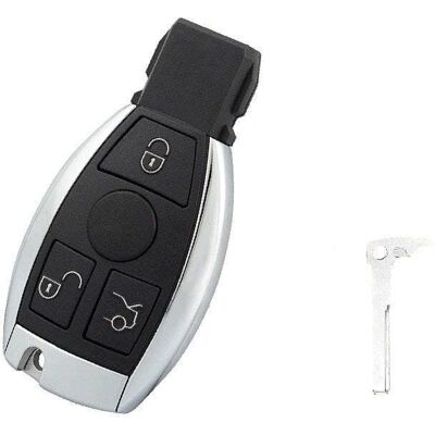 INF Marque INF Coque de Clé avec 3 Boutons pour Mercedes-Benz - Coque, 3 Boutons, Noir INF Marque INF Coque de Clé avec 3 Boutons pour Mercedes-Benz - Coque, 3 Boutons, Noir