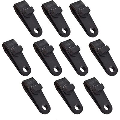 Clips de Tente INF 10 pièces - Clips robustes pour tentes et bâches Clips de Tente INF 10 pièces - Clips robustes pour tentes et bâches