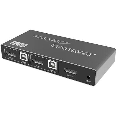 INF Merkki INF 2 in 1 OutPisplayPort KVM Switch - 8K 60Hz INF Merkki INF 2 in 1 OutPisplayPort KVM Switch - 8K 60Hz
