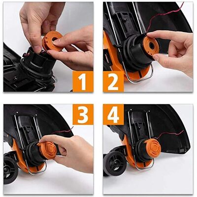 INF Marke INF 3er Pack Kabelrolle Abdeckungen für Worx WA0010 Rasenmäher INF Marke INF 3er Pack Kabelrolle Abdeckungen für Worx WA0010 Rasenmäher