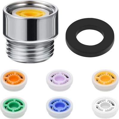 Insertes économiseurs d'eau INF pour douche - Pack de 6 avec adaptateur Insertes économiseurs d'eau INF pour douche - Pack de 6 avec adaptateur
