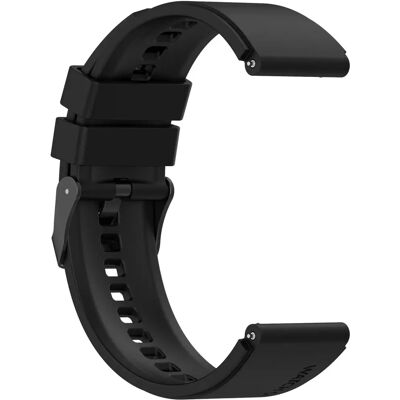 Pulseira de relógio de silicone preta 22mm INF - Tipo de relógio Pulseira de relógio de silicone preta 22mm INF - Tipo de relógio