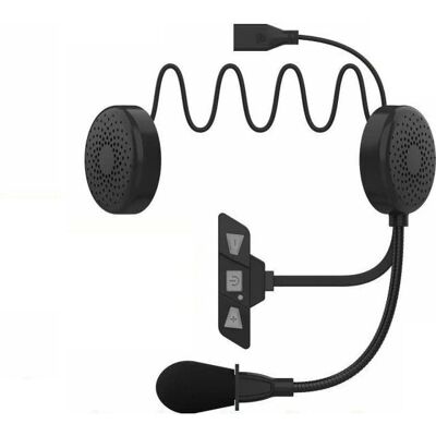 INF Motorcykelhjelm Headset - Bluetooth 5.2 - Sort INF Motorcykelhjelm Headset - Bluetooth 5.2 - Sort
