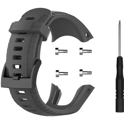 Bracelet INF Suunto 5 en silicone gris - Bracelet de montre - Publicité Bracelet INF Suunto 5 en silicone gris - Bracelet de montre - Publicité