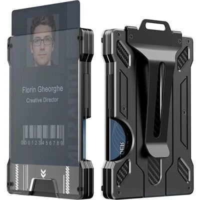 INF RFID Kreditkartenhalter mit Geldclip für 6 Karten – Schutz & Bargeld INF RFID Kreditkartenhalter mit Geldclip für 6 Karten – Schutz & Bargeld