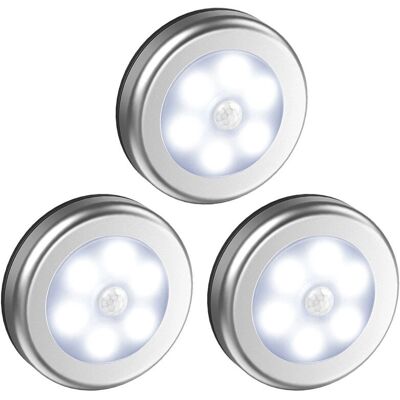 INF Marke INF LED-Spots mit Bewegungsmelder - 3er Pack Silber INF Marke INF LED-Spots mit Bewegungsmelder - 3er Pack Silber