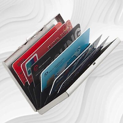 INF RFID Kartenhalter mit 6 Fächern - Schwarz INF RFID Kartenhalter mit 6 Fächern - Schwarz