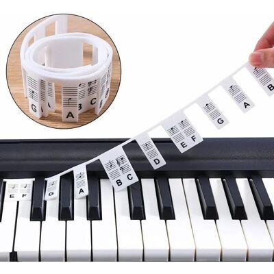 INF Merkki INF Irrotettavat piano- ja kosketinsoittimen etiketit - 61 kosketinta Valkoinen INF Merkki INF Irrotettavat piano- ja kosketinsoittimen etiketit - 61 kosketinta Valkoinen