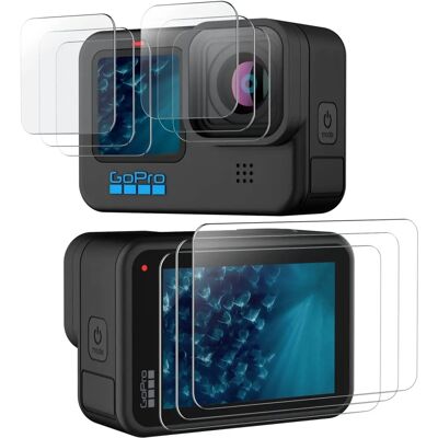 Lot de 9 protections d'objectif pour Gopro 10 Lot de 9 protections d'objectif pour Gopro 10