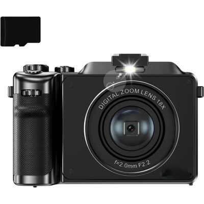 Caméra Numérique INF - 4K/48MP/Zoom 18X - Double Camera - 32GB Caméra Numérique INF - 4K/48MP/Zoom 18X - Double Camera - 32GB