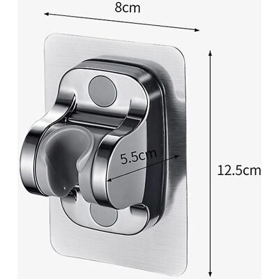 INF Support Murale Ajustable pour Poignée de Douche - Support de Tête de Douche, Étanche, Sans Perçage INF Support Murale Ajustable pour Poignée de Douche - Support de Tête de Douche, Étanche, Sans Perçage