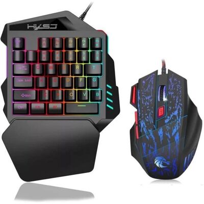 INF Marca INF Teclado y Ratón para Juegos RGB - Teclado y Ratón Gaming INF Marca INF Teclado y Ratón para Juegos RGB - Teclado y Ratón Gaming