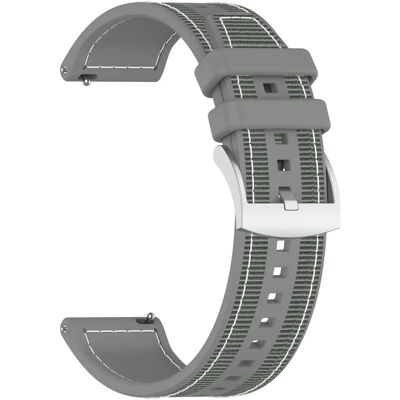 Bracelet en silicone gris INF pour Samsung & Garmin - 22mm - Publicité Bracelet en silicone gris INF pour Samsung & Garmin - 22mm - Publicité