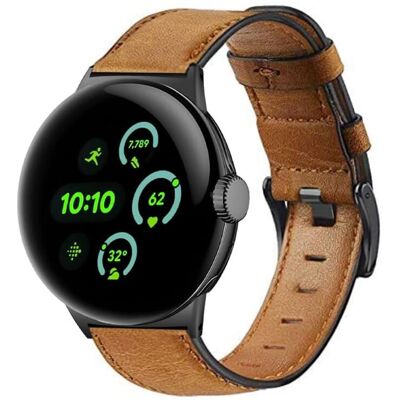 INF Leather Watch Strap for Google Pixel Watch 3 - Brown INF Leather Watch Strap for Google Pixel Watch 3 - Brown