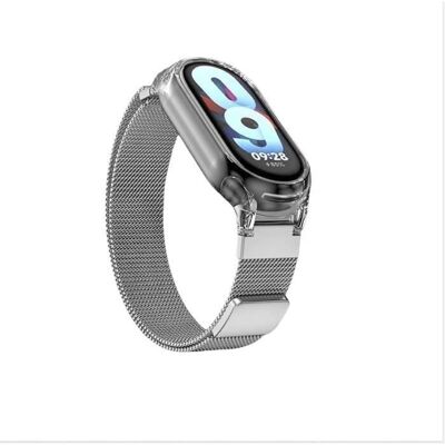 Bracelet magnétique INF pour Xiaomi Mi Band avec coque transparente - Bracelet pour Xiaomi Mi Band 3/4/5/6/7/8/9 - Publicité Bracelet magnétique INF pour Xiaomi Mi Band avec coque transparente - Bracelet pour Xiaomi Mi Band 3/4/5/6/7/8/9 - Publicité
