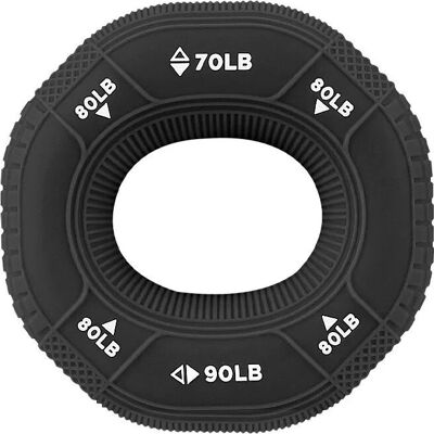 INF - Hand Grip Strength Ring - Schwarz - Silikon - Grip Ring INF - Hand Grip Strength Ring - Schwarz - Silikon - Grip Ring