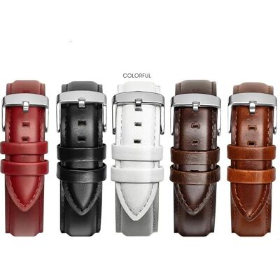 INF - Retro - 19mm - Tumma ruskea - Kellolaitteen hihna INF - Retro - 19mm - Tumma ruskea - Kellolaitteen hihna