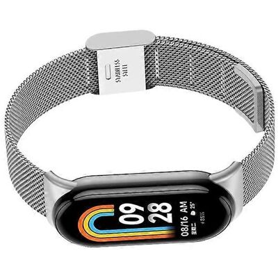 INF Metalrem til Xiaomi Mi Band 8/9 Sølv - Smart Wristband INF Metalrem til Xiaomi Mi Band 8/9 Sølv - Smart Wristband