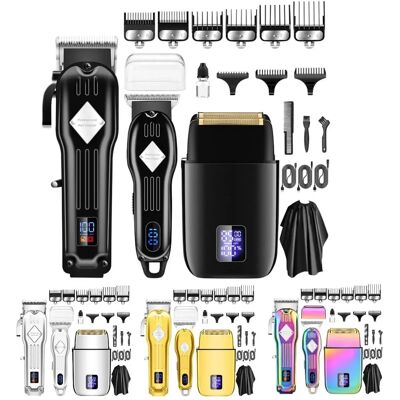 INF Ensemble de Coupe Cheveux et Barbe - Professionnel, Acier Inoxydable - Publicité INF Ensemble de Coupe Cheveux et Barbe - Professionnel, Acier Inoxydable - Publicité