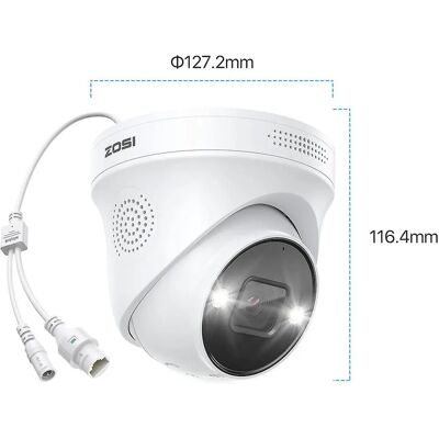 INF Marque INF POE 5MP Caméra IP - Vision nocturne, Audio bidirectionnel, IP66 - Publicité INF Marque INF POE 5MP Caméra IP - Vision nocturne, Audio bidirectionnel, IP66 - Publicité